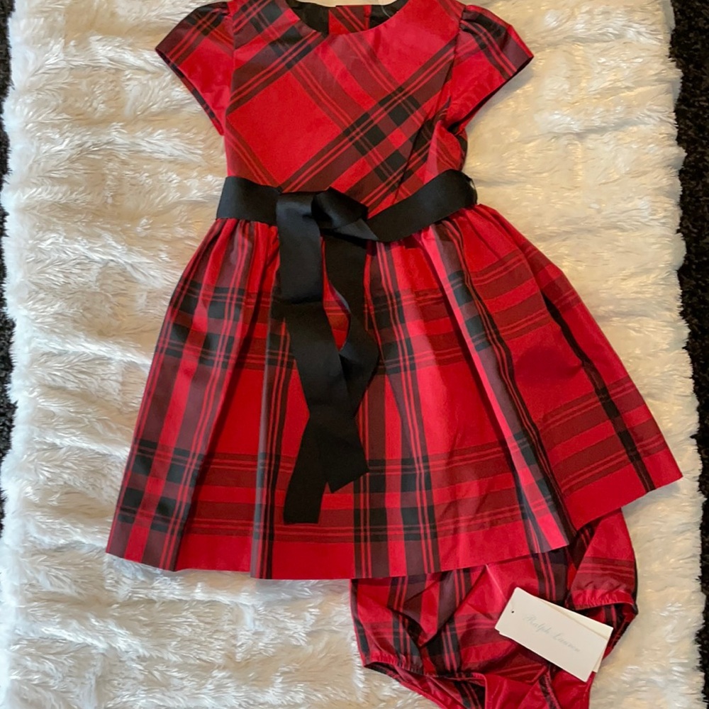 NWT Ralph Lauren Tartan Plaid Dress 24 months